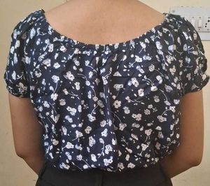 DNMX Navy Blue Top In M Size
