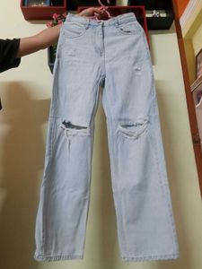Blue Straight Fit Jeans✨