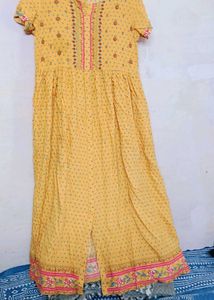 Yellow Embroidered Dress