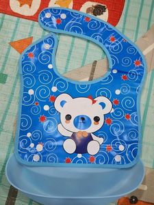 Cute Bear Print Baby Bib