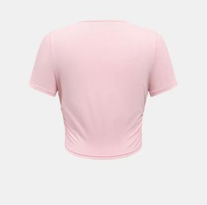 v neck side scrunch tshirt savana