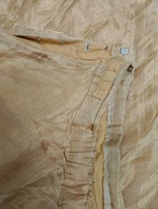 Boat Neck Blouse And Skirt