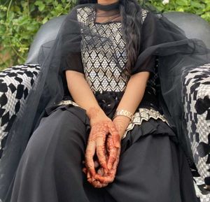 Black & Silver Shalwar Kameez