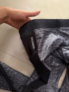 Gray &amp; Black Athletic Leggings