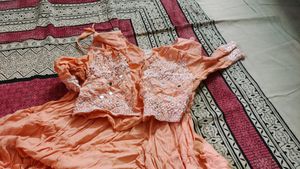 Meesho Peach Dress