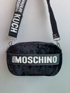 Moschino Velvet Crossbody Bag
