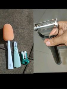 Bottle Brush And Peeler Combo