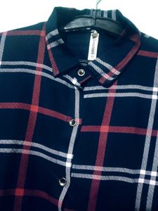 Plaid Flannel Button-Down Shirt