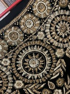 Pakistani Black Embroidered Velvet Suit