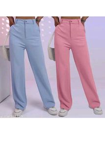 Pastel Wide Leg Trousers