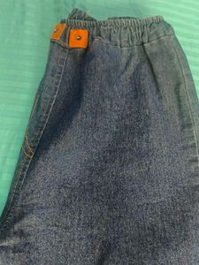 Pearl Embellished Denim Flares