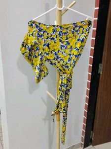 One Shoulder Printed Top