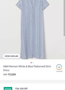 H&amp;M Woman Patterned Shirt Dress