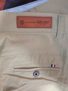 Classic Men&#39;s Beige Slim Chino Pants