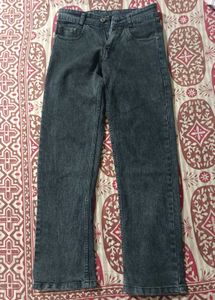 charcoal straight-fit Jeans