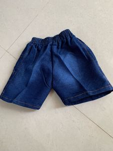 Boys Outfit: Shirt &amp; Denim Shorts