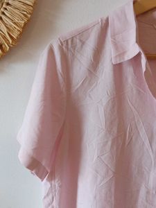 Uniqlo Oversize Airy Pink Summer Shirt