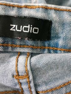 High Waisted Blue Jeans