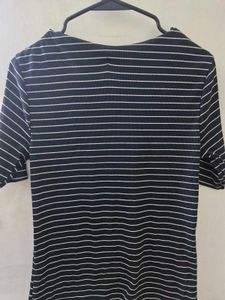 Striped Black &amp; White Top
