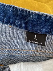 stretchy Denim Mini Skirt waist 30