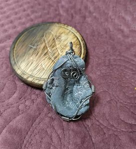 Stone Wire-Wrapped Pendant