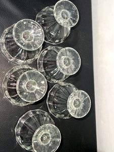 Vintage Glass Dessert Cups (Set of 6)