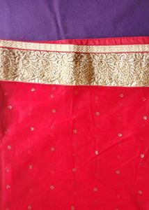 Red &amp; Cream Lehenga