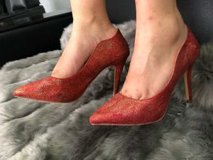 Red Glitter Heel