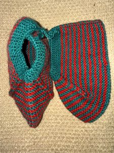 Striped Hand Knitted Socks