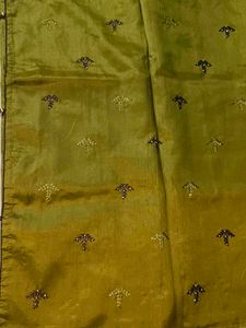 Elegant Olive Green Saree