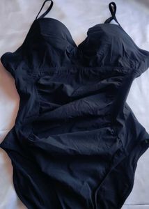 Black Padded Bodysuit Partywear Top