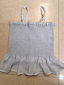 Cute Blue Top &amp; Shrug Set