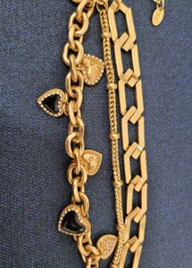 Original Heart Charms Golden Zara Bracelet