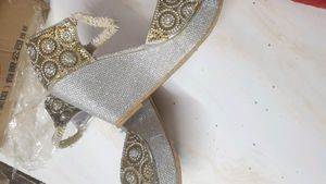 Silver Wedge Heel