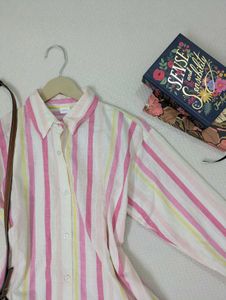 NEXT pink striped Shirt