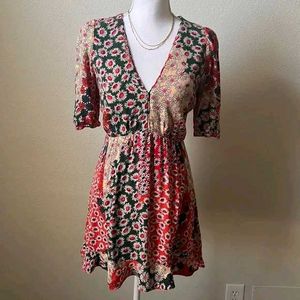 Zara Floral Print Mini Dress