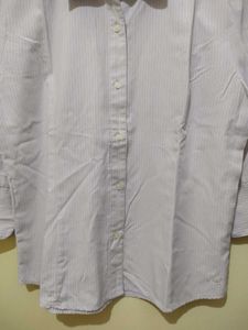 Auburn Hill Lavender White Stripe Formal Shirt