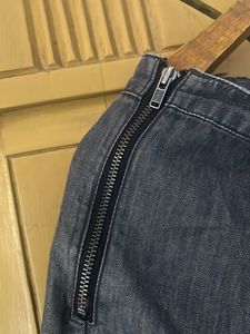Lightweight Charcoal denim Short Skirt
