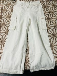 Sassafaras Women White Cargos