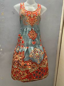 Floral Print Sleeveless Dress