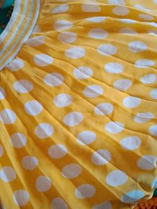 Yellow Polka Skurt