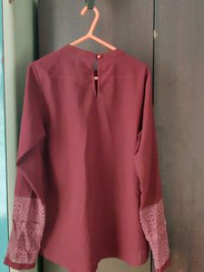 Elegant Maroon Top