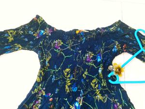 &#34;Elegant Floral Off-Shoulder one piece Dress💙✨