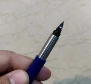 Parker Blue Fountain Ink Pen With Free Bottle