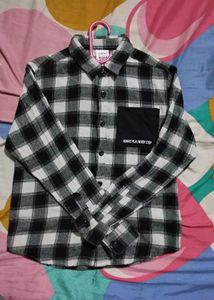 Checked Flannel Shirt  Fits Age 8 To 10