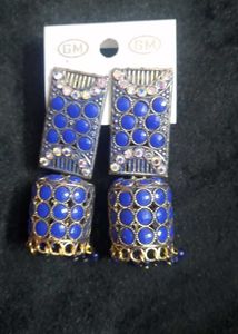 Blue Jhumka Earrings , never used.....