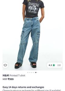 H&amp;M Vintage Vibes Ramones Graphic Tee (XS)