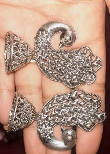 Peacock Jhumka Earrings