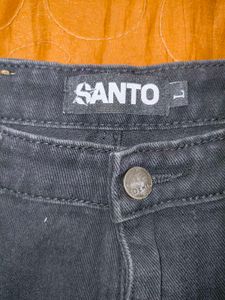 &#39;BLACKAIR&#39; Y2K Skull Patch Denim