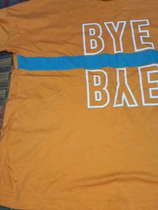 Yellow 'Bye Bae' Graphic Tee